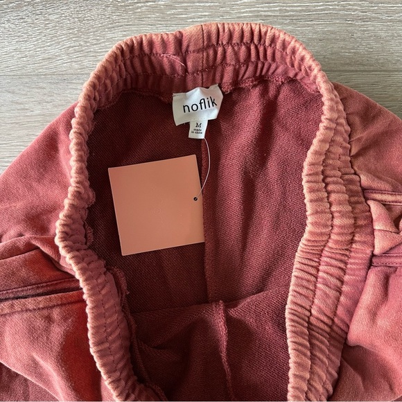 New Noflik Sweatpants Rust Orange Sz M - Picture 5 of 11